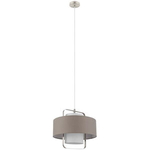 Fontao 1 Light 13.75 inch Matte Nickel Pendant Ceiling Light