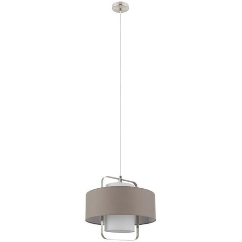 Fontao 1 Light 13.75 inch Matte Nickel Pendant Ceiling Light