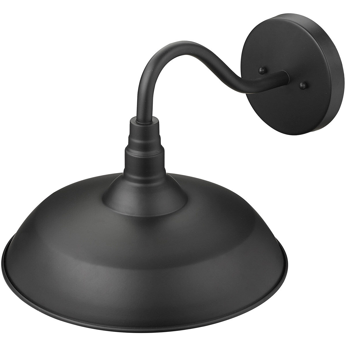 Burry 1 Light 14 inch Matte Black Exterior Wall Mount