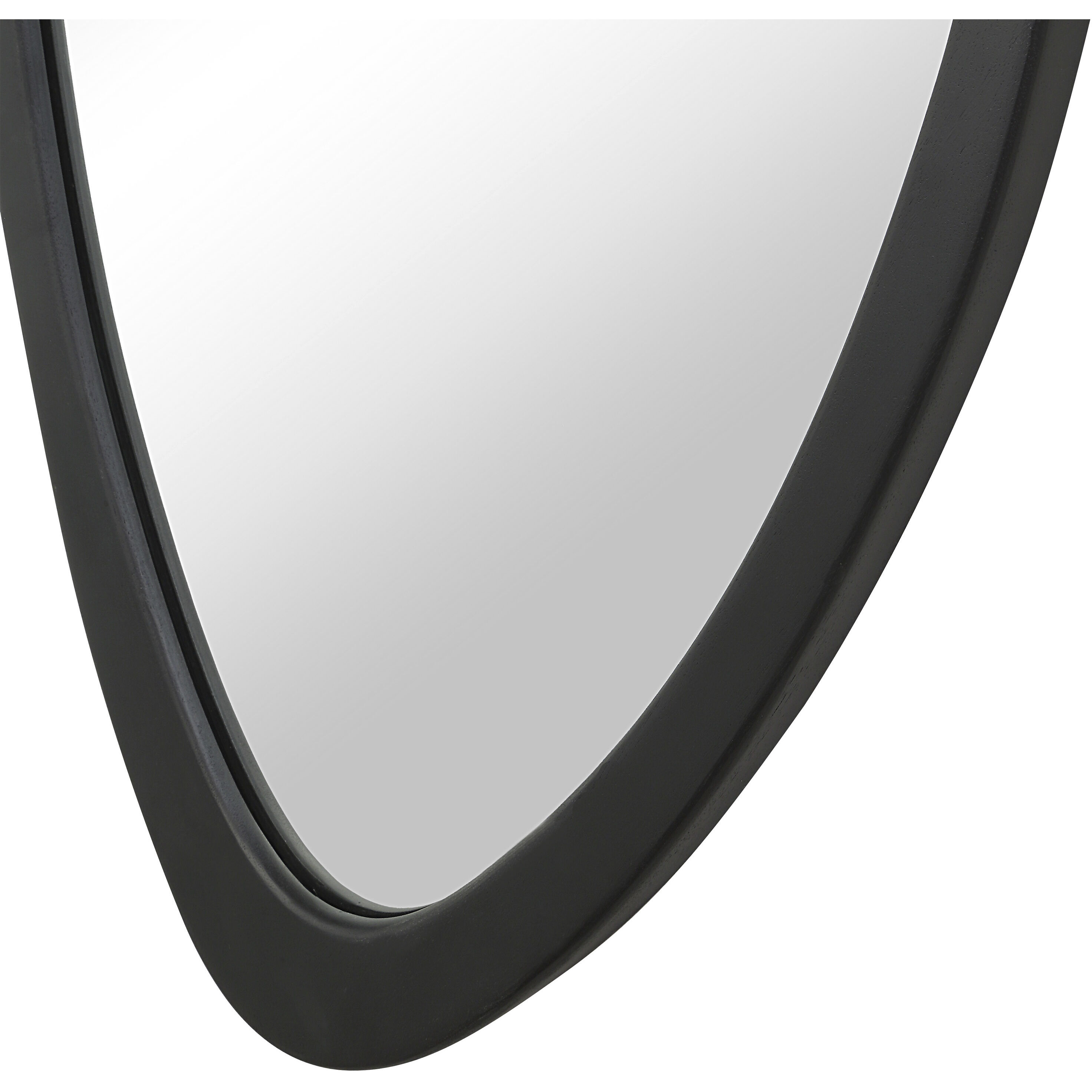 Trani 40 X 19.75 inch Matte Black Wall Mirror