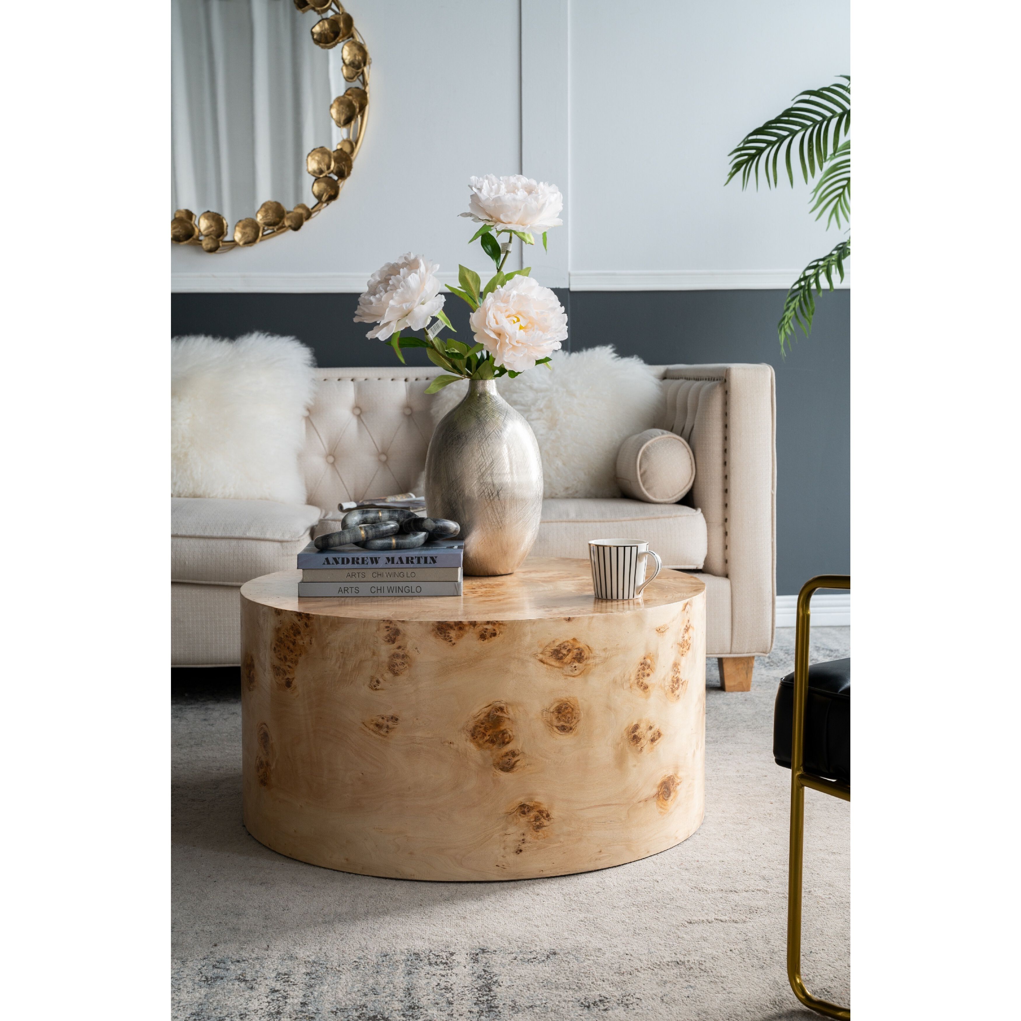 Burl 31.5 inch Brown Coffee Table