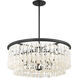 Shimmering Elegance 5 Light 28 inch Sand Coal Chandelier Ceiling Light