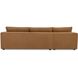 Burrow VV Ginger Sleeper Sectional With Storage Chaise in Left, Brown, Left