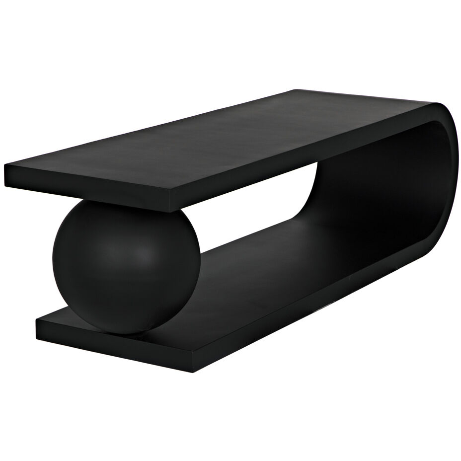 Estelle 62 X 18 inch Matte Black Coffee Table