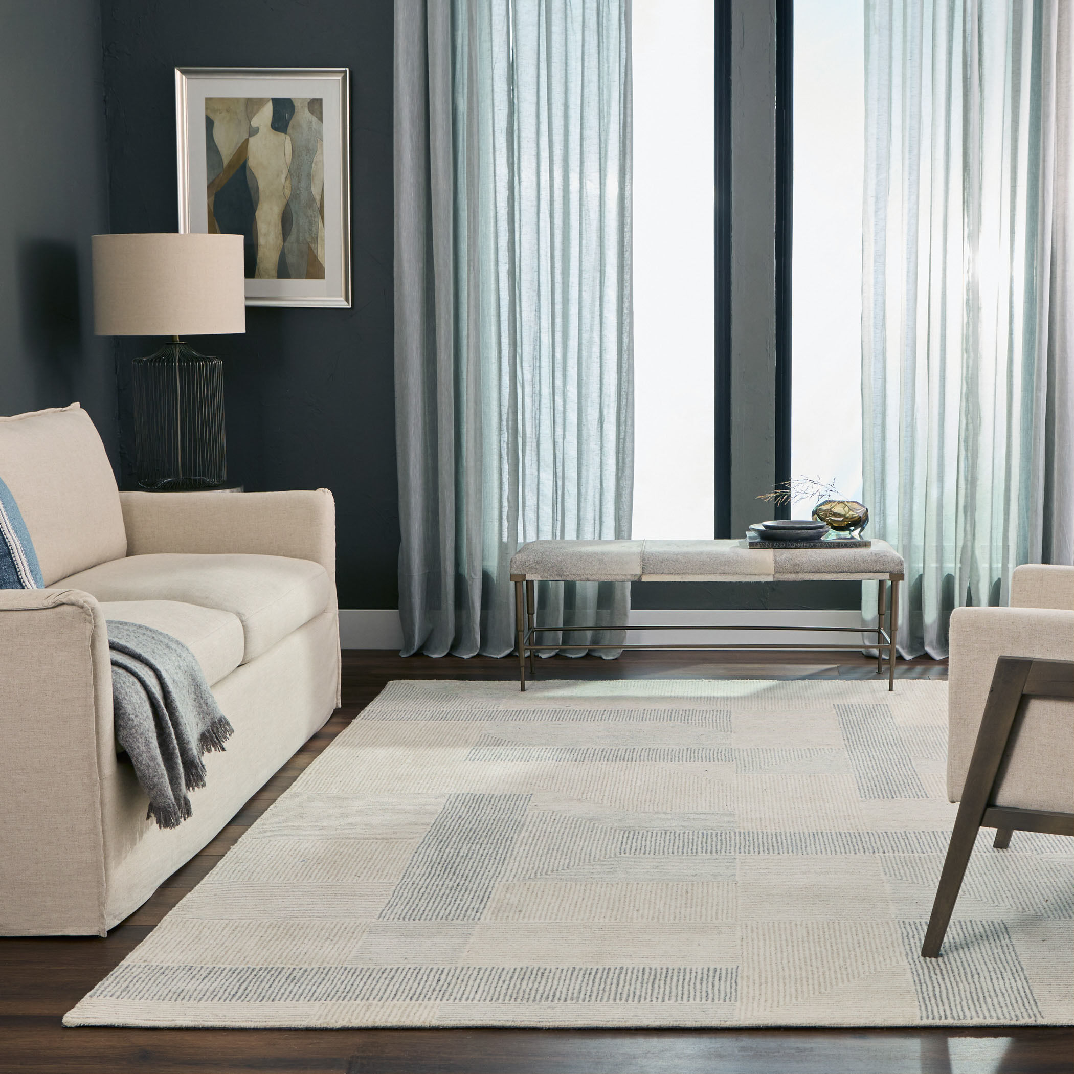 Sachin 130 X 94 inch Neutral Rug in 8 x 11
