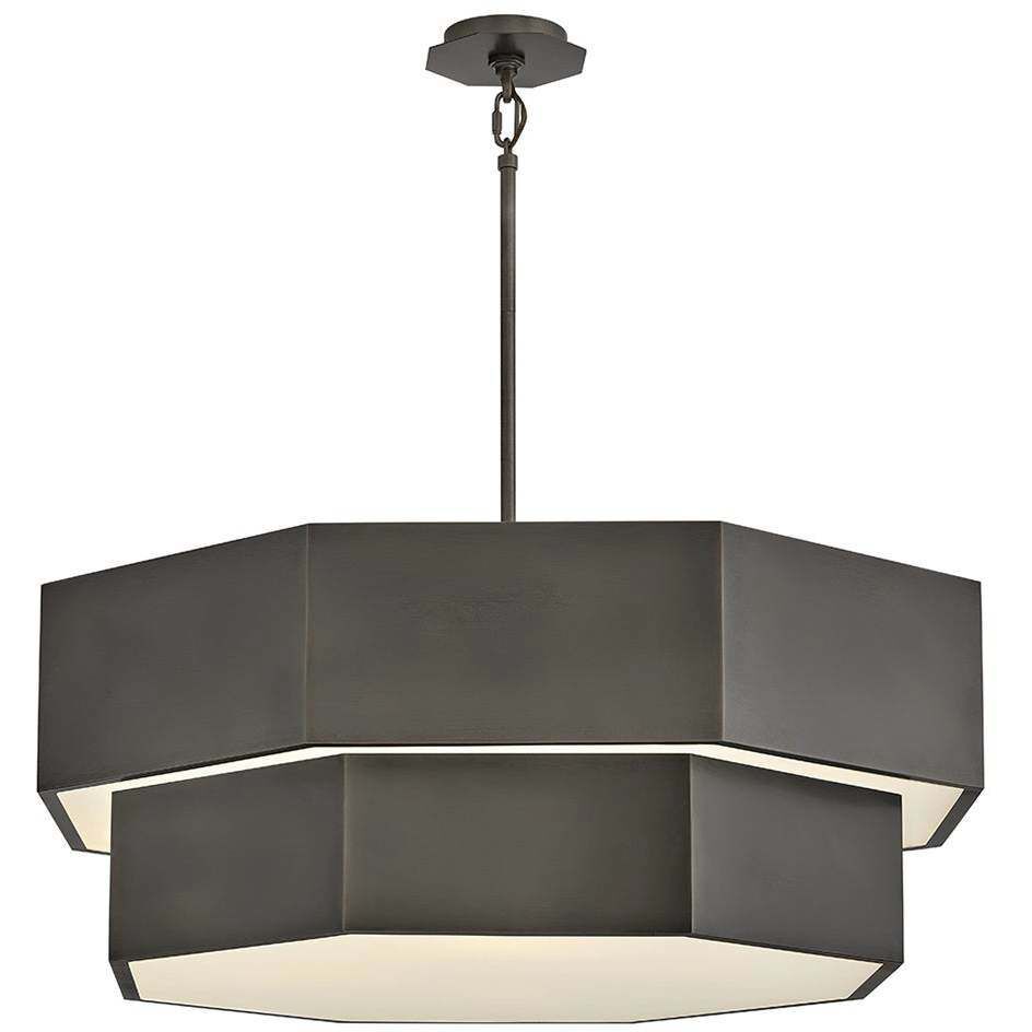 Facet 12 Light 38 inch Black Oxide Chandelier Ceiling Light