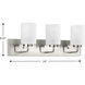 Merry 3 Light 24 inch Brushed Nickel Bath Vanity Light Wall Light