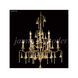 Murano 9 Light 28 inch Aged Gold Crystal Chandelier Ceiling Light