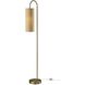 Mendoza 60 inch 100.00 watt Antique Brass Floor Lamp Portable Light