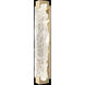 Terra Wall Sconce Wall Light in Gold, Clear Studio Glass