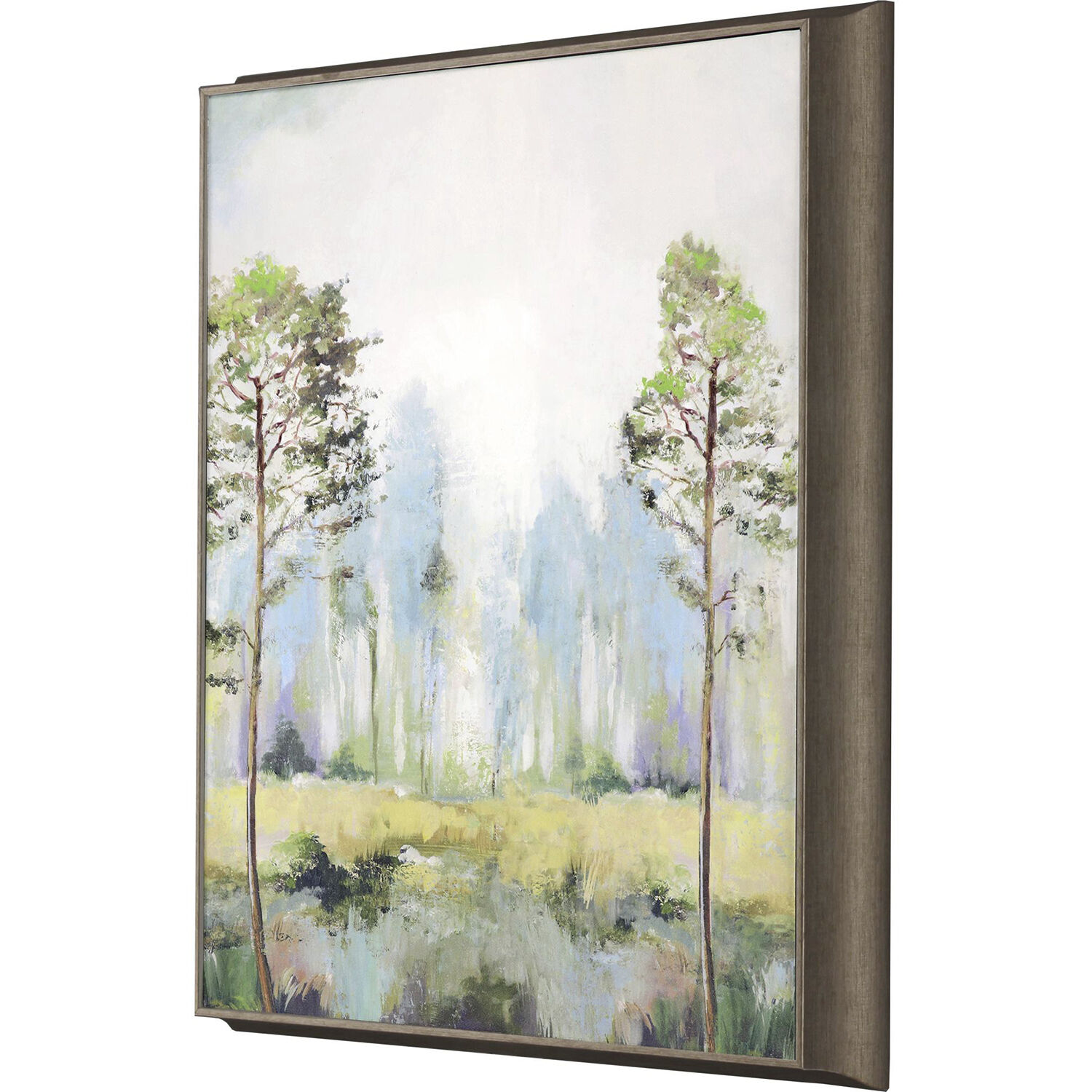 Tall Green Trees 25 X 21 inch Non-Glass Framed Art, Propac