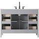 Millie 48 X 35 inch Grey Bathroom Vanity Cabinet
