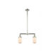 Franklin Restoration Dover LED 21 inch Polished Nickel Chandelier Ceiling Light in Matte White Glass, Franklin Restoration