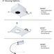 FQ Integrated LED White Recessed Trim in 1800-3000K, 4" LED