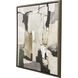 Space in Time Gray and Black and Green and Pink Canvas