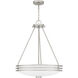 Emile 4 Light 20 inch Brushed Nickel Pendant Ceiling Light