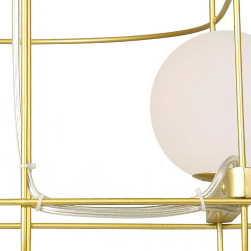 Orbit LED 18 inch Medallion Gold Down Chandelier Ceiling Light