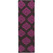 Frontier 96 X 30 inch Fuchsia, Dark Brown Rug