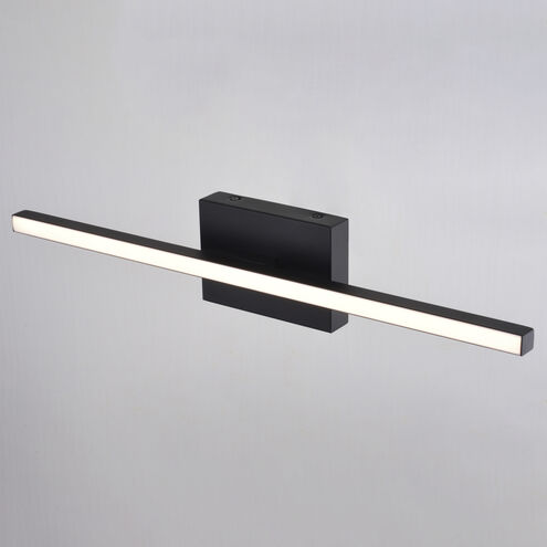 Ashburn LED 24 inch Matte Black Bathroom Light Wall Light