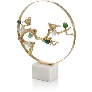 Bird and Agate 17.5 X 14.25 inch Sculpture