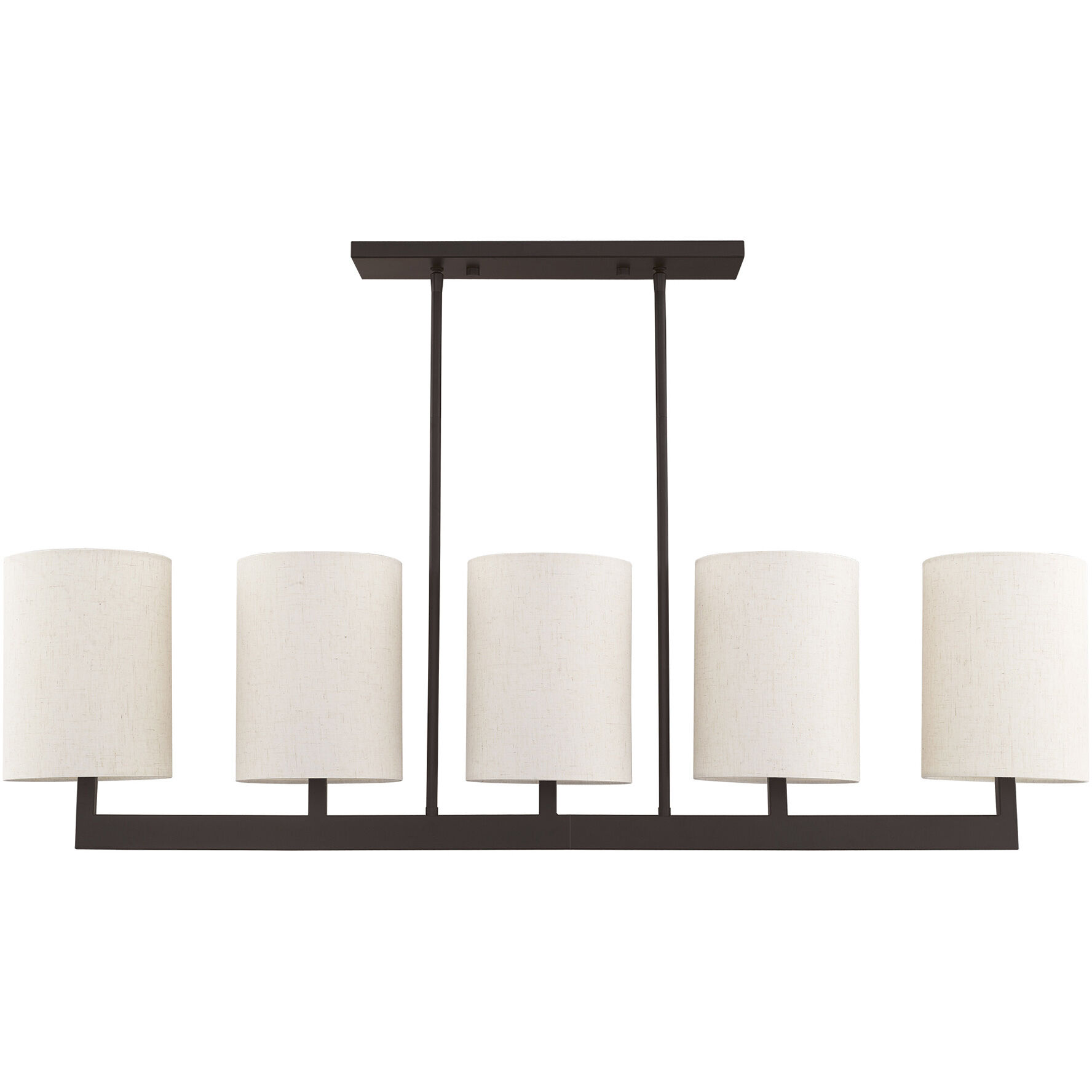 Hayworth 5 Light 49 inch Bronze Linear Chandelier Ceiling Light