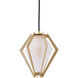 Canada 1 Light 7 inch Gold Pendant Ceiling Light