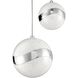 Mystyke LED 17.5 inch Chrome Pendant Ceiling Light