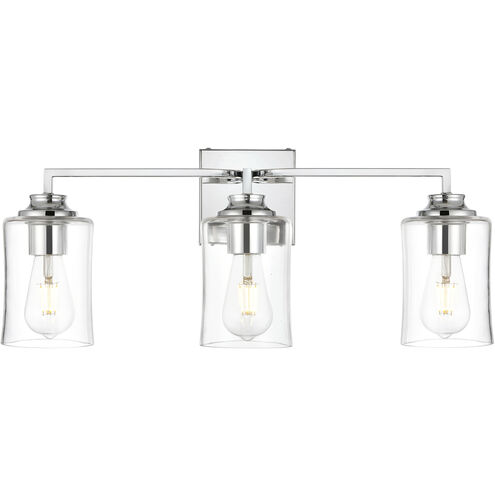 Ronnie 3 Light 23 inch Chrome Bath Sconce Wall Light