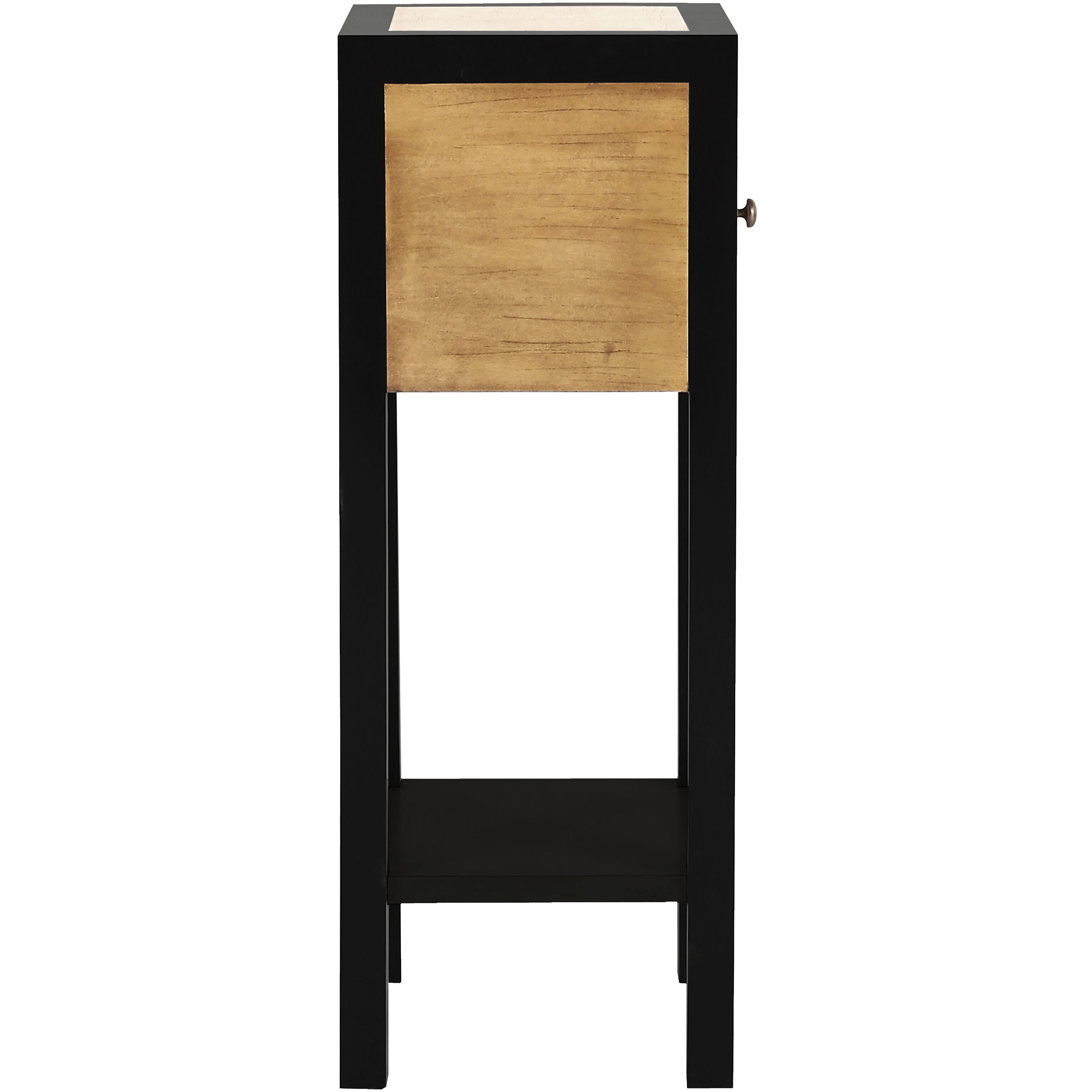 Renwood 27 X 10 inch Natural with Black Accent Table