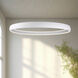 Halo LED 71.63 inch White Pendant Ceiling Light