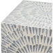 Square 17.7 inch Gray Stool