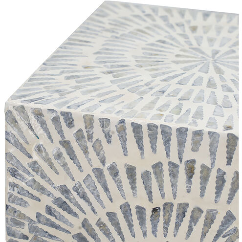 Square 17.7 inch Gray Stool