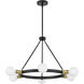 Orla LED 24 inch Black Chandelier Ceiling Light