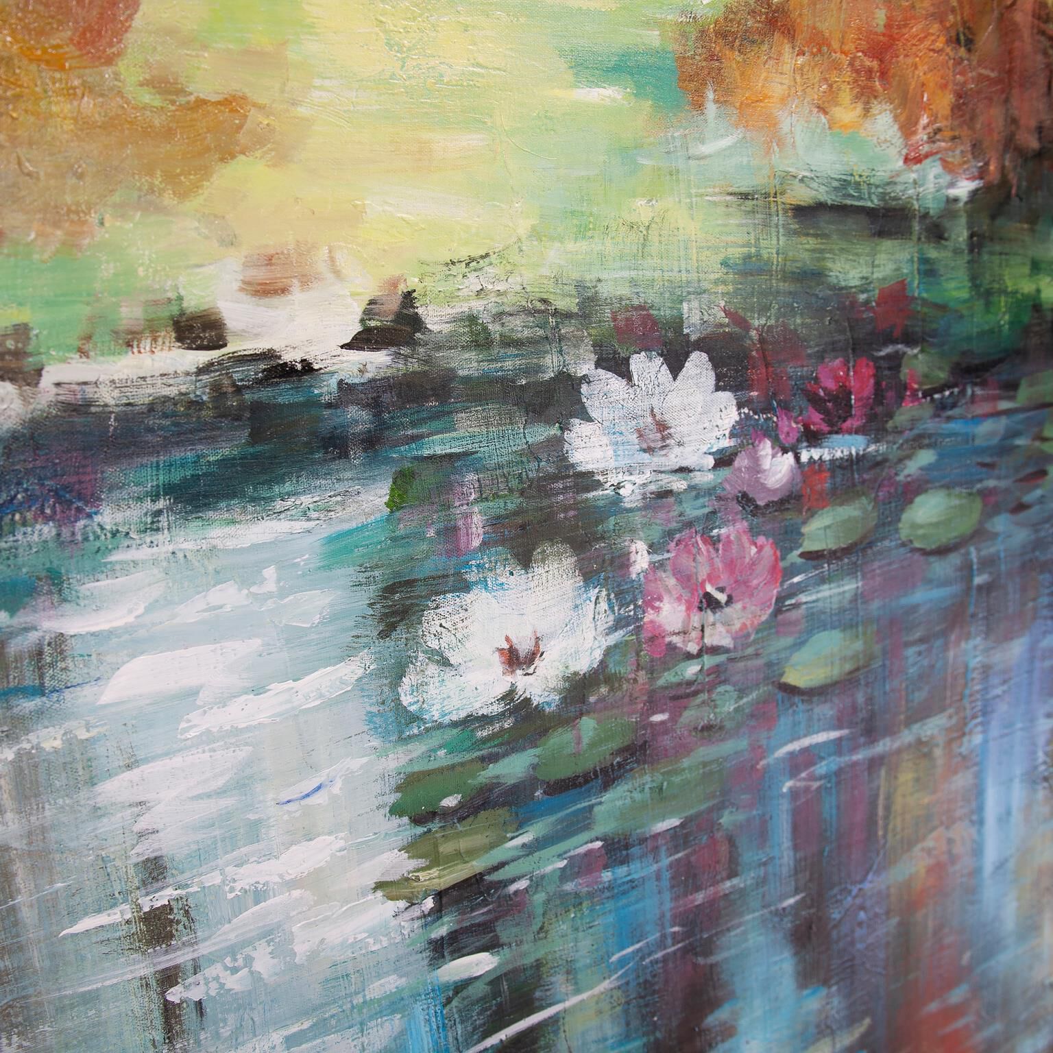 Where is Monet 61.75 X 61.75 inch Hand Painted Canvas