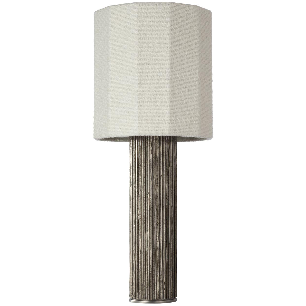 Anne-Marie Barton Fumar 29 inch 15.00 watt Ridged Graphite Table Lamp Portable Light