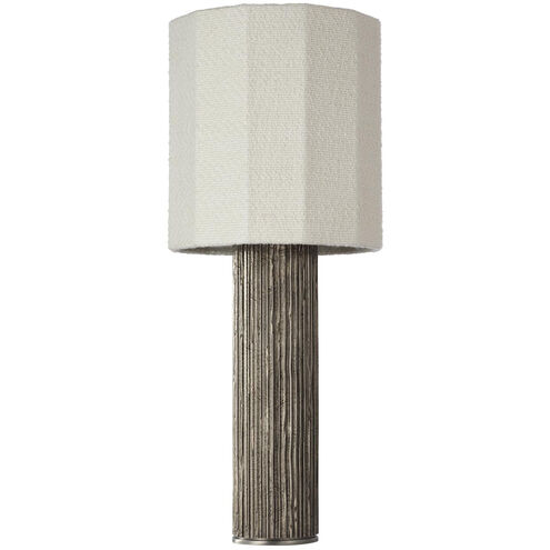Anne-Marie Barton Fumar 29 inch 15.00 watt Ridged Graphite Table Lamp Portable Light
