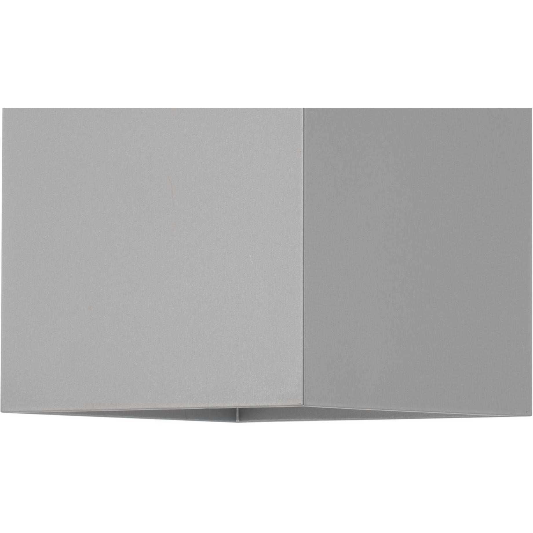 LED Square Cylinder Outdoor Wall Mount in Metallic Grey, LED Lamping, Progress LED