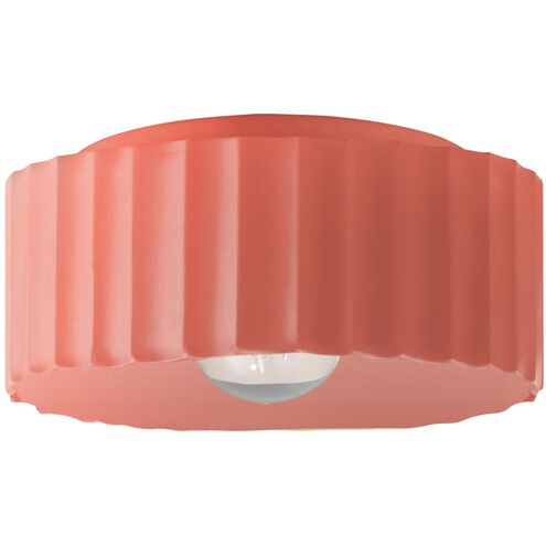 Radiance 1 Light 13 inch Gloss Blush Flush Mount Ceiling Light