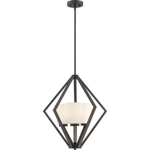 Nome 3 Light 19.5 inch Mahogany Bronze Pendant Ceiling Light