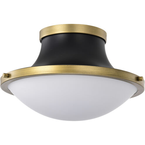 Lafayette 1 Light 14 inch Matte Black Flush Mount Ceiling Light
