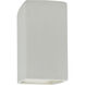 Ambiance Rectangle LED 7.25 inch Bisque Wall Sconce Wall Light, Large