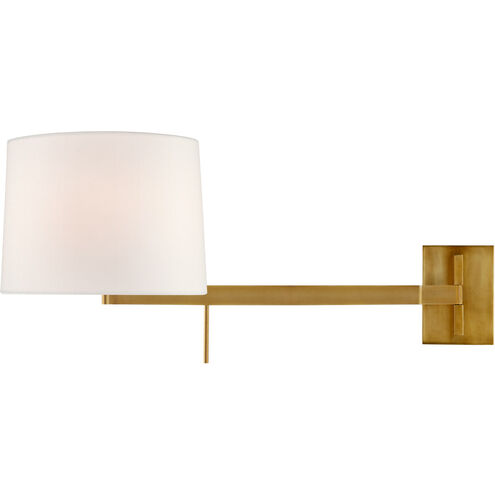 Barbara Barry Sweep 1 Light 11.75 inch Soft Brass Right Articulating Sconce Wall Light, Medium