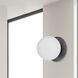 Burlat Wall Sconce Wall Light in Matte Black, White