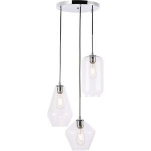 Gene 3 Light 17.30 inch Pendant