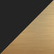 Warren LED 30 inch Matte Black and Brushed Brass Bathroom Light Wall Light in 4