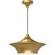 Alora Mood Emiko 1 Light 16 inch Brushed Gold Pendant Ceiling Light