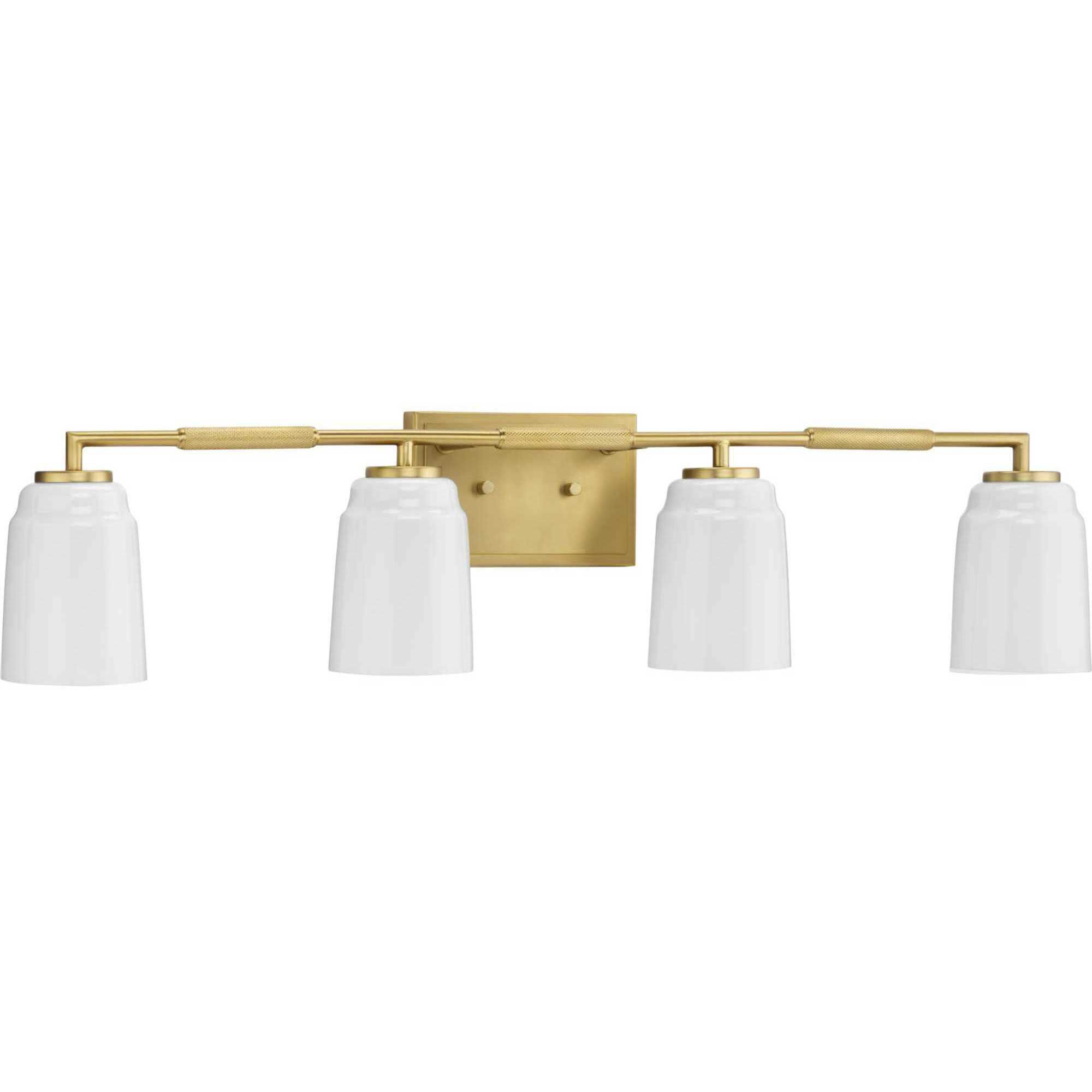 Spenser 4 Light 32.87 inch Brushed Gold Vanity Light Wall Light