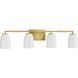 Spenser 4 Light 32.87 inch Brushed Gold Vanity Light Wall Light