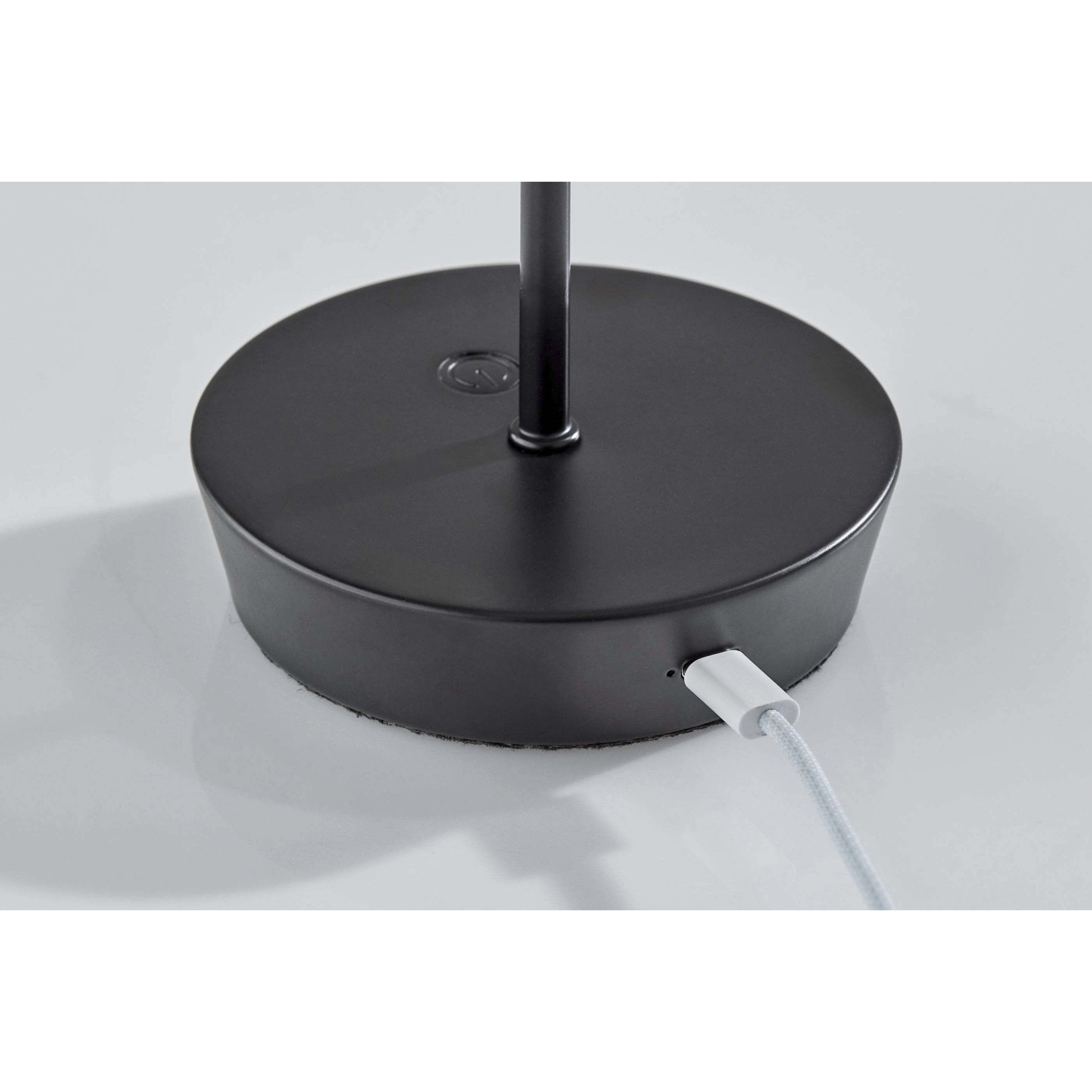 Ako 12 inch 2.00 watt Black Cordless Table Lamp Portable Light, ADS360