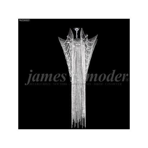 Medallion 12 Light 34 inch Silver Crystal Chandelier Ceiling Light